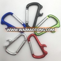 Aluminum keychain hooks carabiner with bottle opener