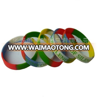 HXY Hot selling customized your style tie dye silicone rubber wristband custom silicone wristbands for gifts