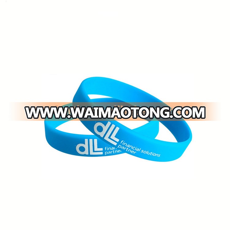 Wholesale debossed with color filled silicone wristband,Debossed wrist bands for sell